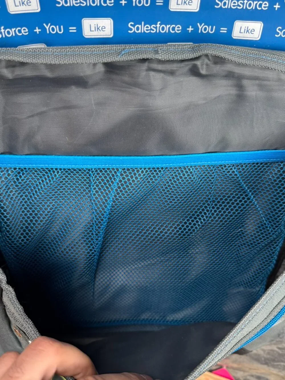 Salesforce Unisex Gray Orange Messenger Laptop Bag Tech Promo Flaw